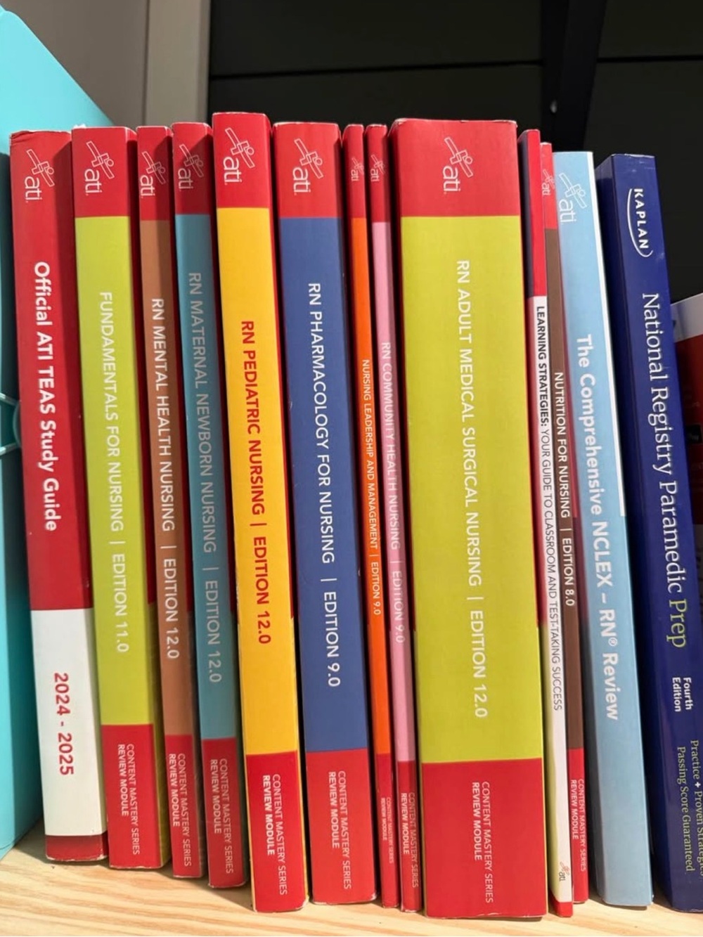 RN Study Guide Book Organizer - Red